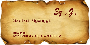 Szelei Gyöngyi névjegykártya