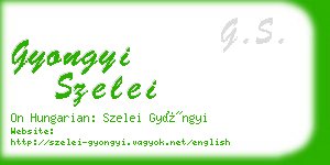 gyongyi szelei business card